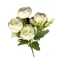 Mini Peony Bouquet White 12"